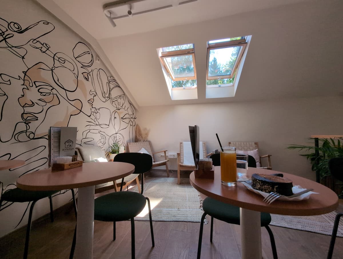 Modern Belgrade cafe